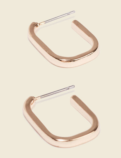 Boucles d'oreilles créoles couleur or femme