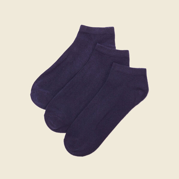 Lot 3 paires chaussettes bleu marine homme