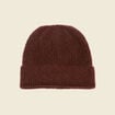 Bonnet marron cognac femme