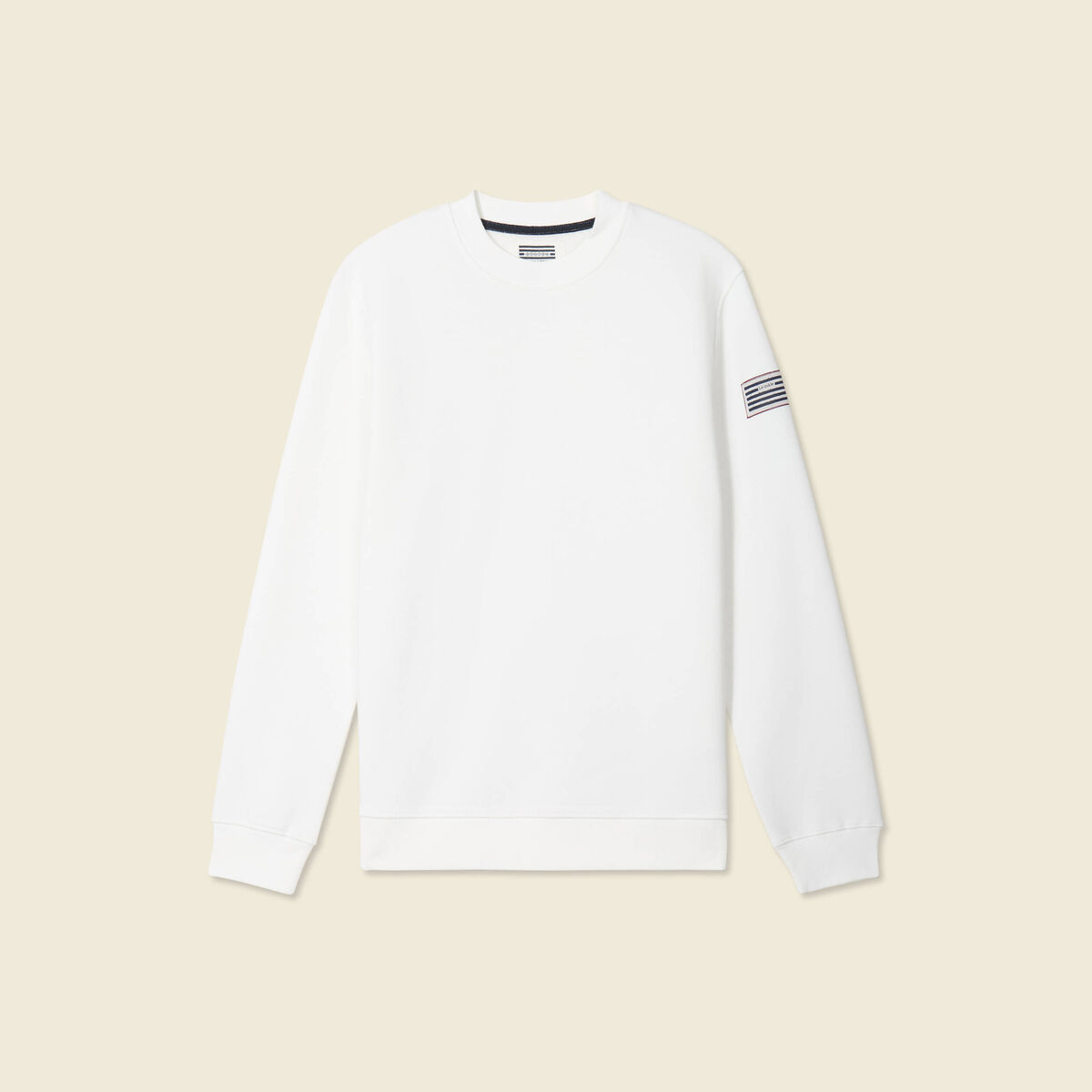 Sweat manches longues ecru homme