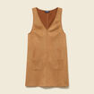 Robe manches tr&egrave;s courtes marron femme