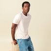 T-shirt en coton manches courtes rose clair homme