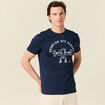 T-shirt manches courtes bleu marine homme