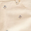 Jeans wide leg taille standard blanc femme
