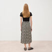Jupe fluide noir femme