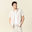 Chemise manches courtes blanc homme