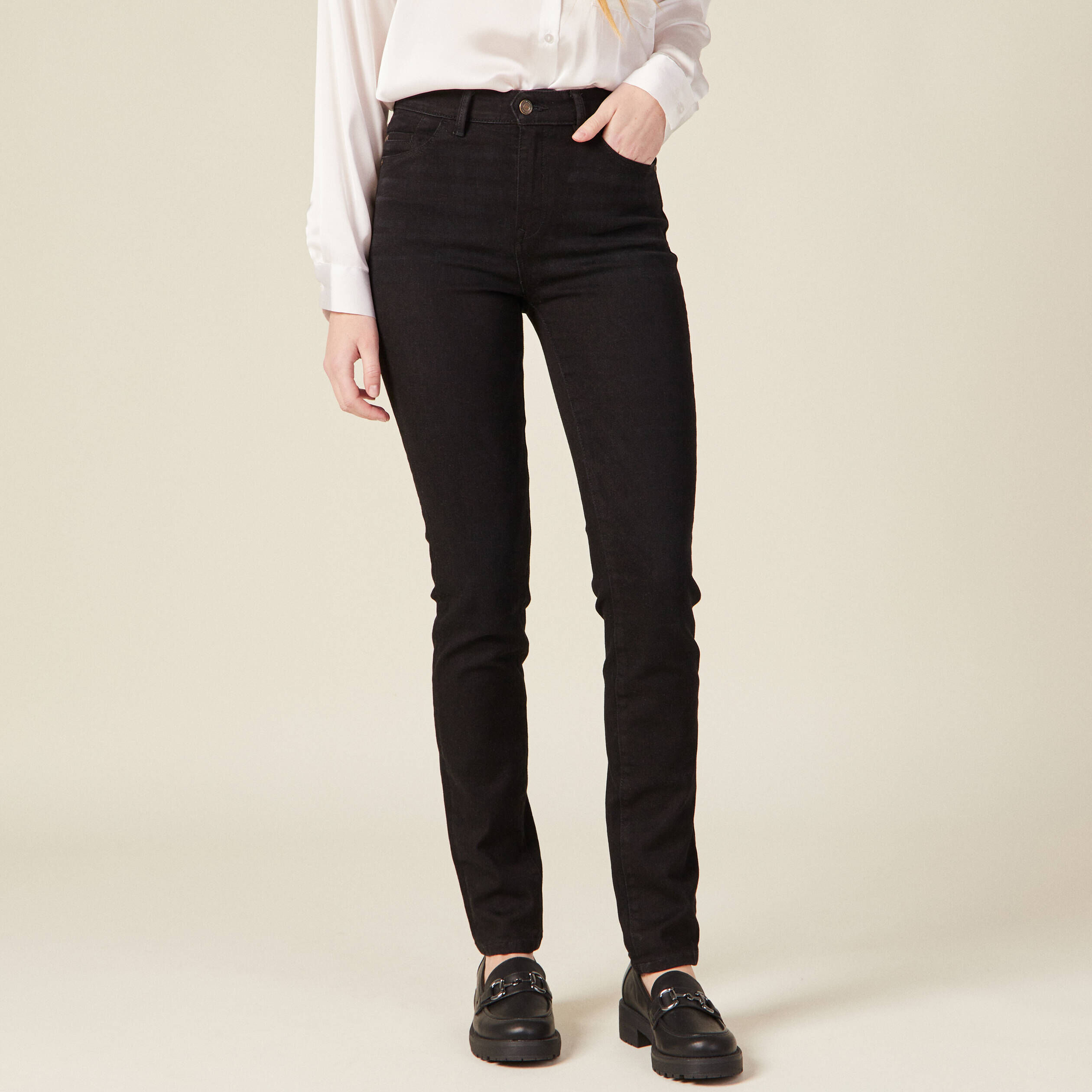 Jeans Femme Taille Haute Slim : Confort Et Style Pour Toutes Les Occasions ! - 8