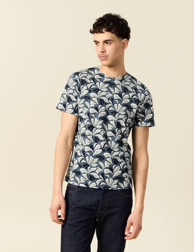 T-shirt manches courtes bleu homme