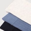 Lot de 5 paires chaussettes hautes bleu gris homme