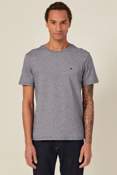 T-shirt éco-responsable bleu marine homme