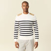 Pull manches longues ecru homme