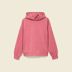 Sweat &agrave; capuche manches longues brillant mauve femme