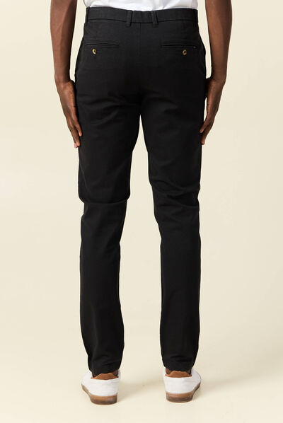 Pantalon slim Instinct chino noir homme