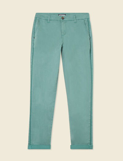 Pantalon chino Instinct vert foncé femme