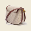 Sac bandouli&egrave;re avec doublure marron femme