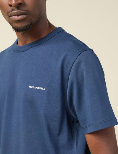 T-shirt manches courtes bleu marine homme
