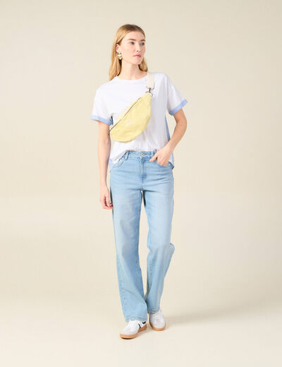 T-shirt manches courtes blanc femme