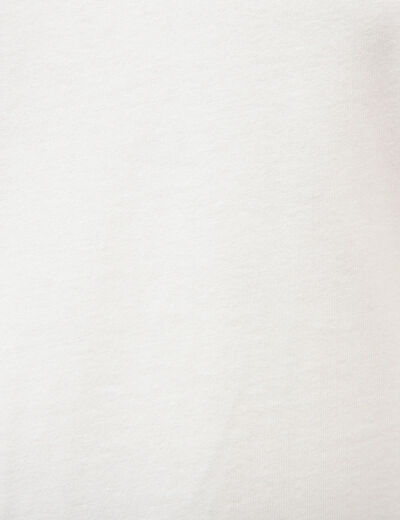T-shirt en coton ecru homme