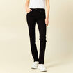 Jeans regular 5 poches denim noir femme