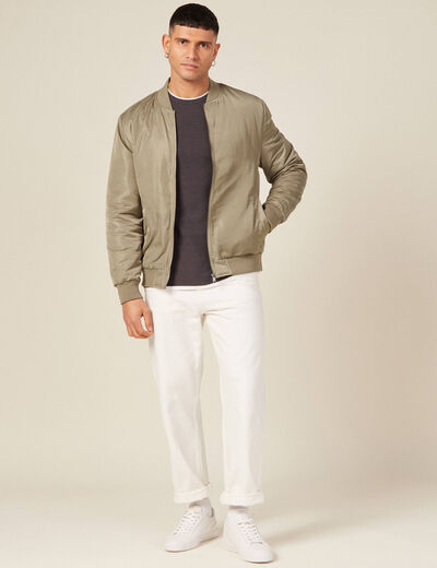 Blouson bomber éco-responsable taupe homme