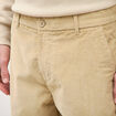 Pantalon straight velours longueur 32 beige homme
