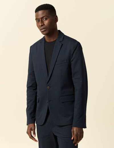 Veste blazer stretch bleu marine homme