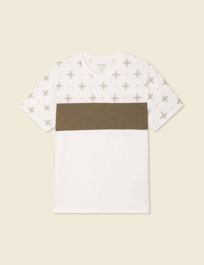 T-shirt manches courtes vert kaki homme