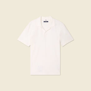 Polo manches courtes ecru homme