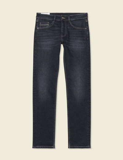 Jeans éco-responsable straight denim brut homme