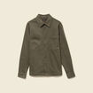Surchemise manches longues taupe homme