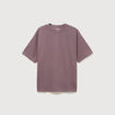 T-shirt ras de cou manches courtes mauve homme