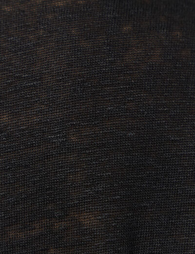 Polo manches courtes noir femme