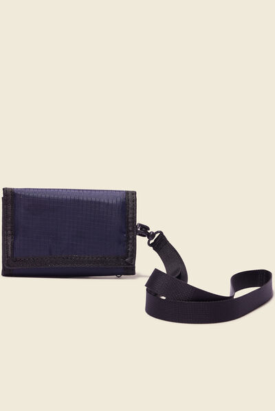 Portefeuille à scratch bleu marine homme