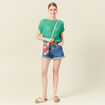 Pull ajouré éco-responsable vert menthe femme