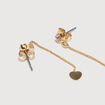 Lot de 2 boucles d'oreilles couleur or femme