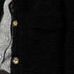 Manteau surchemise droit noir femme