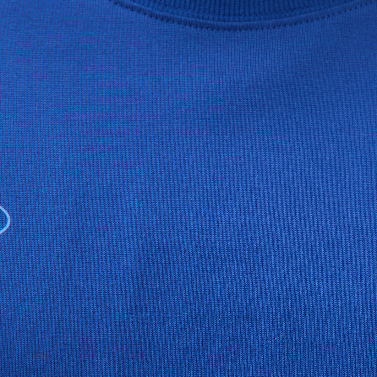 T-shirt ample en coton manches courtes bleu electrique homme