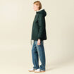 Parka r&eacute;versible vert femme