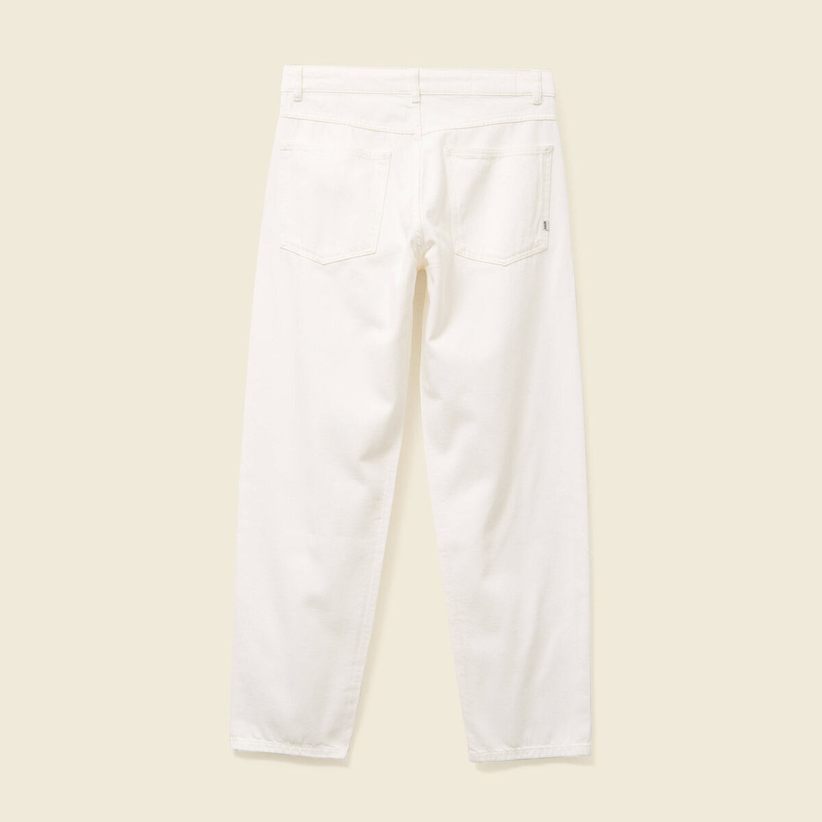 Chino droit longueur 32 coton denim blanc homme