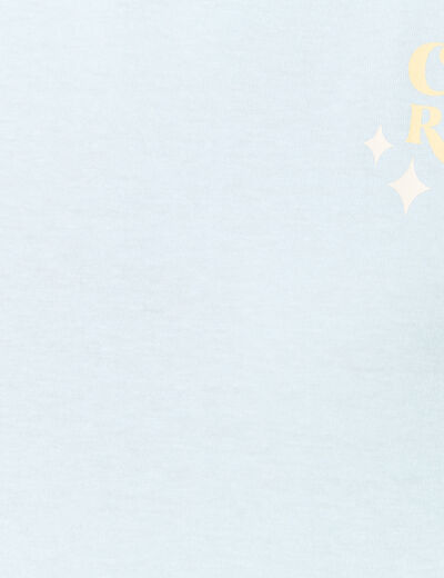 T-shirt en coton bleu clair femme
