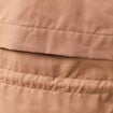Parka droite &agrave; capuche marron clair femme