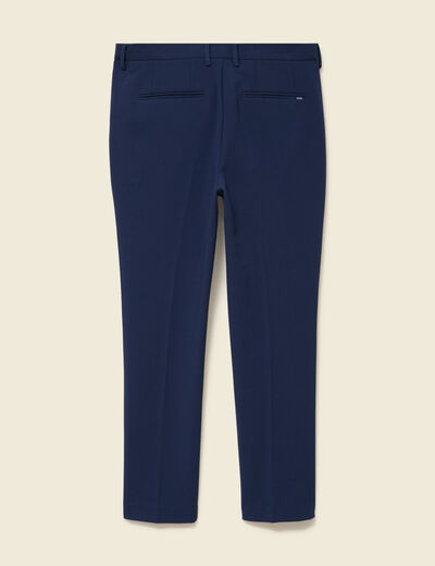 Pantalon slim cigarette bleu marine homme