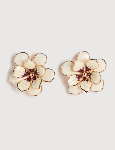 Boucles d'oreilles ivoire femme