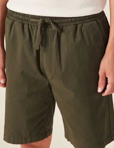 Bermuda droit velours gris foncé homme