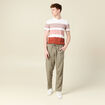 T-shirt manches courtes marron cognac homme