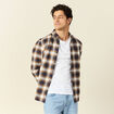 Chemise manches longues bleu marine homme
