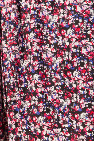 Jupe droite fluide noir femme