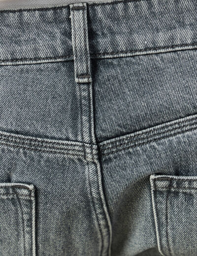 Jeans straight longueur 34 bleu gris homme