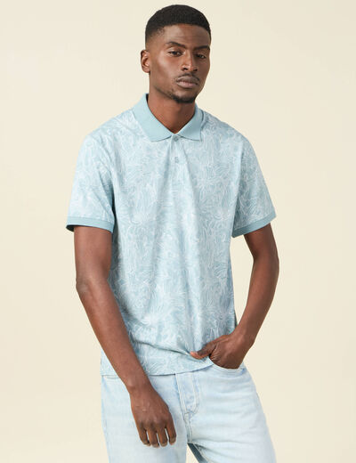Polo éco-responsable vert homme
