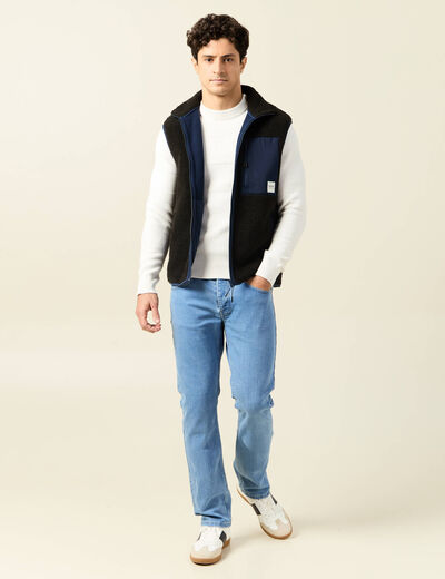 Pull manches longues ecru homme